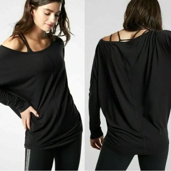 ATHLETA Essence Flow Top Black Size XS - Picture 1 of 4